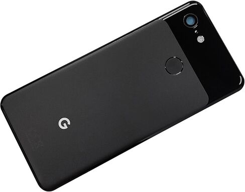 Replacement Back Glass Rear Panel Back Door Housing Parts for Google Pixel 3 5.5" G013A with Camera Lens and Fingerprint Flex(Pixel 3 5.5"-W/Finterprint-Black) in Saudi Arabia
