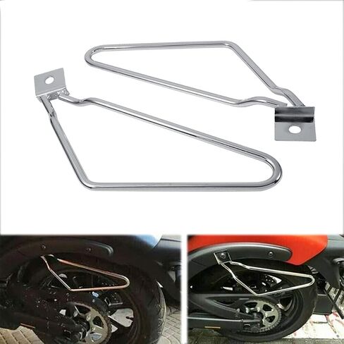 Saddlebag Bracket Support, Motorcycle Saddlebags Mount Brackets Support Fits for Harley 883 Iron XL883N Dyna Fat Bob FXDF (Black) in Saudi Arabia