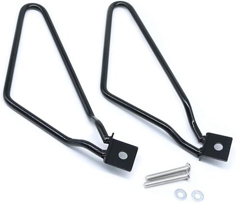 Saddlebag Bracket Support, Motorcycle Saddlebags Mount Brackets Support Fits for Harley 883 Iron XL883N Dyna Fat Bob FXDF (Black) in Saudi Arabia