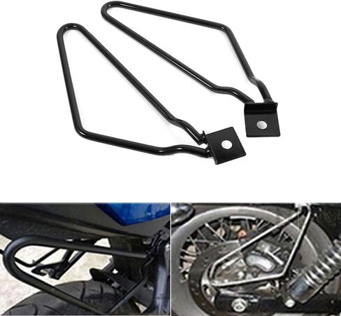 Saddlebag Bracket Support, Motorcycle Saddlebags Mount Brackets Support Fits for Harley 883 Iron XL883N Dyna Fat Bob FXDF (Black) in Saudi Arabia