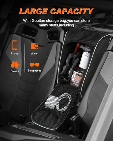 حقيبة تخزين UTV، حقيبة مقعد مركزية UTV Cab Pack حقيبة تخزين بسحابات مقاومة للماء متوافقة مع 2022-2023 CFMOTO ZForce 950 HO SPORT/HO EX / 2020-2022 ZForce 950 in Kuwait