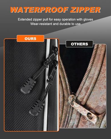 حقيبة تخزين UTV، حقيبة مقعد مركزية UTV Cab Pack حقيبة تخزين بسحابات مقاومة للماء متوافقة مع 2022-2023 CFMOTO ZForce 950 HO SPORT/HO EX / 2020-2022 ZForce 950 in Kuwait