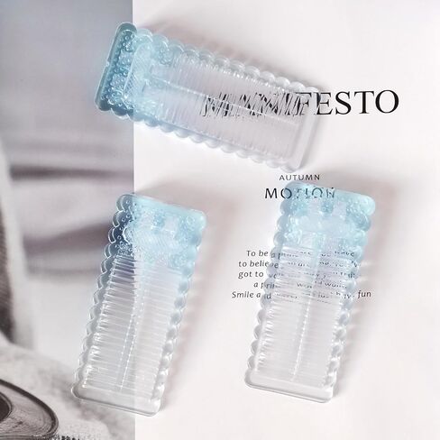 3pcs توقف الباب المطاطي الشفاف قسط الباب إسفين المضادة للانزلاق الباب توقف سيليكون الباب إسفين الثقيلة الباب توقف إسفين للبلاط الخشب والأرضيات الخشبية (الأزرق الشفاف) in Kuwait