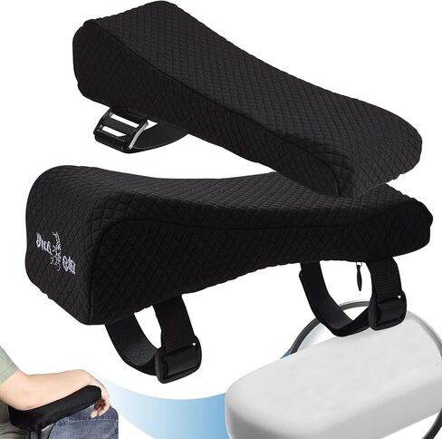 Big Ant Chair Armrest Pads,2 Pack Memory Foam Arm Rest Office Chair Armrest Pads Comfy Gaming Chair Arm Rest Covers for Elbows and Forearms Pressure Relief(Set of 2) in Saudi Arabia