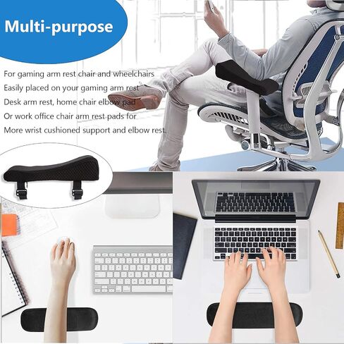 Big Ant Chair Armrest Pads,2 Pack Memory Foam Arm Rest Office Chair Armrest Pads Comfy Gaming Chair Arm Rest Covers for Elbows and Forearms Pressure Relief(Set of 2) in Saudi Arabia