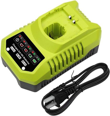 P117 استبدال شاحن IntelliPort للكيمياء المزدوجة لشاحن Ryobi P117 P118 P119 متوافق مع Ryobi 18V 14.4V 12V 9.6V بطارية ليثيوم Ni-Cd&Ni-Mh P100 P102 P103 P105 P107 P108 P200 1400670 in Kuwait