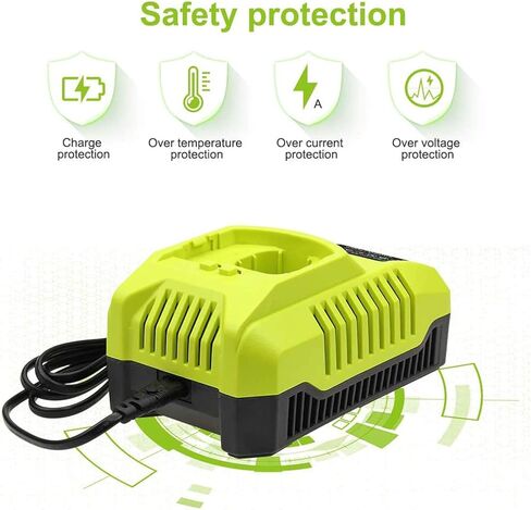 P117 استبدال شاحن IntelliPort للكيمياء المزدوجة لشاحن Ryobi P117 P118 P119 متوافق مع Ryobi 18V 14.4V 12V 9.6V بطارية ليثيوم Ni-Cd&Ni-Mh P100 P102 P103 P105 P107 P108 P200 1400670 in Kuwait