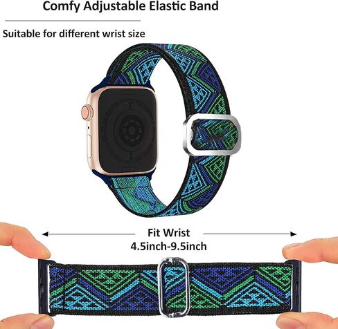 Compatible with iTouch Sport 4 Bands, 20mm Stretch Elastics Nylon Adjustable Replacement Strap Accessories for Men & Women Compatible for iTouch Sport 4 / Sport 3 / AIR 3 40MM Smartwatch in Saudi Arabia