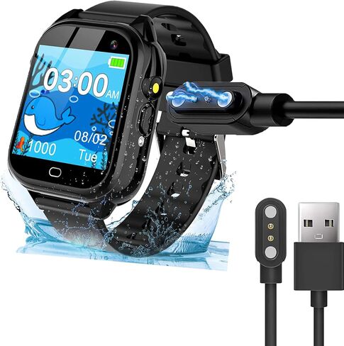 متوافق مع شاحن الساعة الذكية Phyulls D05 للأطفال، شاحن بديل لكابل شحن USB مغناطيسي متوافق مع Phyulls، OVV، AIWIEP، Gridspace، SYEEKOM D05 1.54 بوصة ساعة ذكية in Kuwait