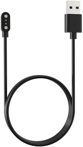 شاحن الساعة الذكية كابل شحن USB-A مغناطيسي، 3.3FT/100CM 5V 0.5A 2Pin 2.84 مم، متوافق مع Letsfit Willful YAMAY VeryFitPro SW023 ID205L SW021 ID205U ID205S SW025 Uwatch 3S 3 2 2S in Saudi Arabia