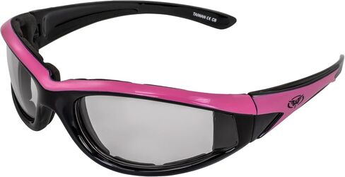 Global Vision Eyewear Hawkeye-24 Padded Riding Glasses with Dual Color Frames and Clear to Smoke Photochromic Lenses in Saudi Arabia