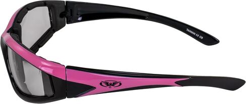 Global Vision Eyewear Hawkeye-24 Padded Riding Glasses with Dual Color Frames and Clear to Smoke Photochromic Lenses in Saudi Arabia