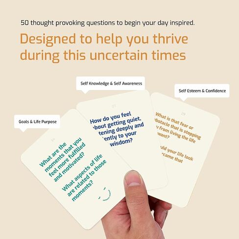 Mindfulness Cards - Affirmation Cards for Women - Daily Positive Affirmation Cards as Conversation Starter - Self Care & Manifestation for Adults or Teens - Deck of 50 Cards as Mindfulness Gifts in Saudi Arabia
