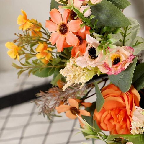 Front Door Wreath Artificial Floral Wreath Floral Peony Wreath Spring Summer Flower Wreaths for Wedding Kitchen Home Party Wall Hanging Decor in Saudi Arabia