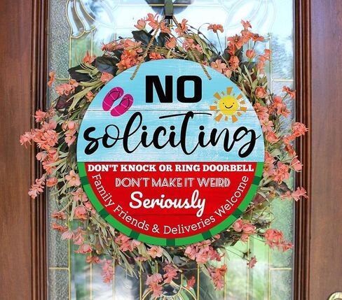 WaaHome مضحك لا علامة التماس للمنزل، 11.3 "الصيف البطيخ أصدقاء العائلة والتسليم علامة ترحيب للمنزل الأمامي الباب إكليل جدار ديكورات، مزرعة لا علامة التماس لديكور المنزل الصيفي in Kuwait