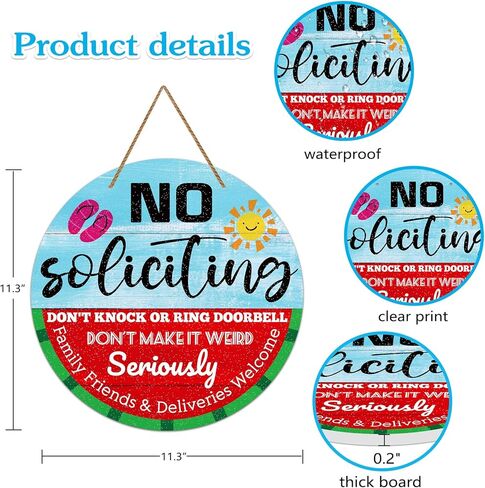 WaaHome مضحك لا علامة التماس للمنزل، 11.3 "الصيف البطيخ أصدقاء العائلة والتسليم علامة ترحيب للمنزل الأمامي الباب إكليل جدار ديكورات، مزرعة لا علامة التماس لديكور المنزل الصيفي in Kuwait