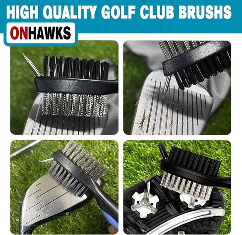 3 Pack Golf Towel with Golf Club Brush Cleaner and 6-in-1 Divot Repair Tool Set,Must-Have Accessories and Gifts for Men and Women Golfers in Saudi Arabia