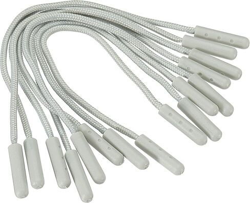 PATIKIL Zipper Pulls Extension Handle Cord, 15 Pack Finger Use Plastic Curve Puller Tab Tag Extender for Luggage Backpacks, Black in Saudi Arabia