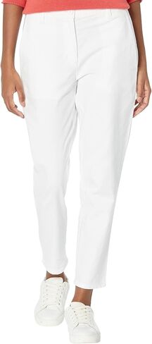 Eileen Fisher Petite High-Waisted Tapered Ankle Pants White 6P in Saudi Arabia