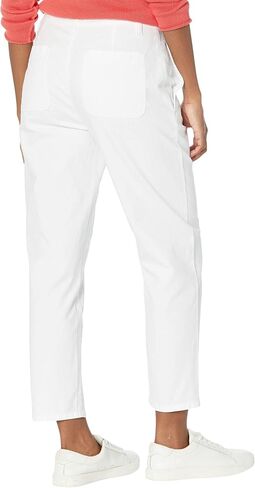 Eileen Fisher Petite High-Waisted Tapered Ankle Pants White 6P in Saudi Arabia