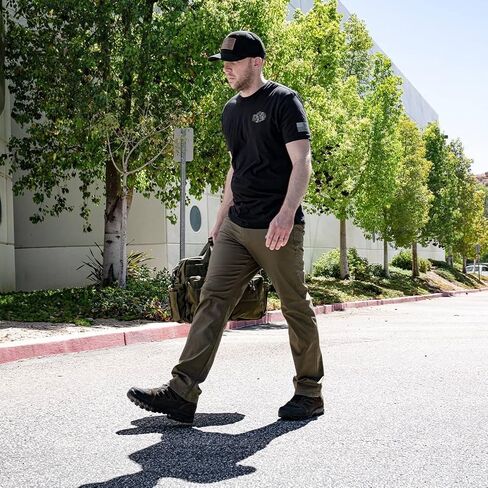 بنطال LA Police Gear للرجال Terrain Flex ذو قصة مستقيمة، بنطال تكتيكي قابل للتمدد للرجال، متين 9 جيوب مخفي كاجوال EDC in Kuwait