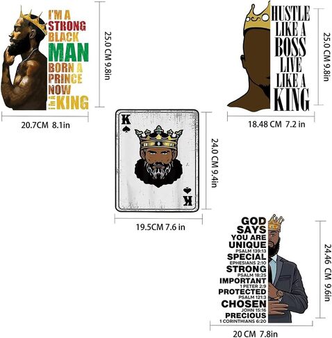 12pcs Iron on Decals Black Man Iron on Patches Heat Transfer Design Stickers for DIY T-Shirt Clothing Coat Jeans Backpacks in Saudi Arabia