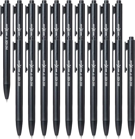 ParKoo Black Gel Pens, 100 Pack Quick Dry Retractable Medium Point 0.7mm Rollerball Gel Ink Pens Smooth Writing with Comfort Grip for School Office Home in Saudi Arabia