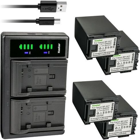 Kastar 1-Pack Battery and LTD2 USB Charger Replacement for Canon VIXIA HF S11 HFS11, VIXIA HF S20 HFS20, VIXIA HF S21 HFS21, VIXIA HF S30 HFS30, VIXIA HF S100 HFS100, VIXIA HF S200 HFS200, VIXIA HF10 in Saudi Arabia