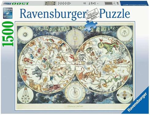 Ravensburger 16003 Map of The World 1500 Piece Puzzle for Adults - Every Piece is Unique, Softclick Technology Means Pieces Fit Together Perfectly in Saudi Arabia
