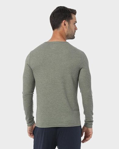 32 Degrees Men’s Midweight Ultra Soft Thermal Waffle Baselayer Crew Neck Long Sleeve Top in Saudi Arabia