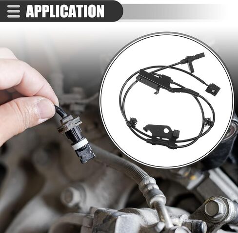 موتفورتي ايه بي اس حساس سرعة العجلات، لسيارة تويوتا راف 4 4WD 08-12، معدن، 89542-42050، اسود، 4 قطع in Saudi Arabia