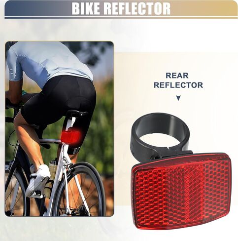 X AUTOHAUX Bike Reflectors 3.1cm 1.22" ID Bicycle Warning Reflector Bike Accessories Plastic Red in Saudi Arabia
