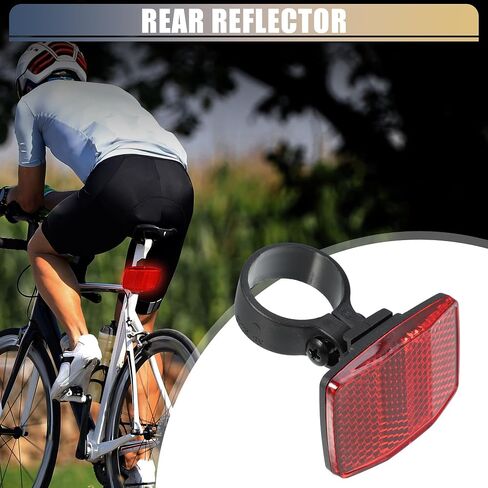 X AUTOHAUX Bike Reflectors 3.1cm 1.22" ID Bicycle Warning Reflector Bike Accessories Plastic Red in Saudi Arabia