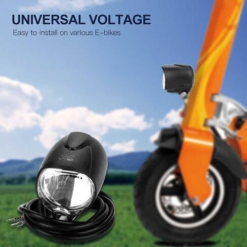 Bike Headlight,2 in 1 Headlight Front Light LED Lamp Horn Headlamp for Electric Bicycle E-Bike in Saudi Arabia