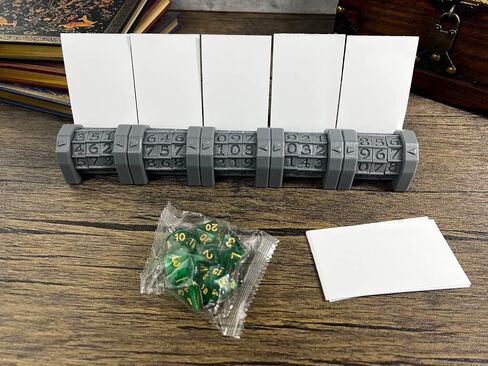 MunnyGrubbers - 5 Pack Life Counter - HP Tracker with Tracking Card Slot - (Random 7PC D20 Dice Set Included) - MTG - Tabletop RPG - Board Games - DND - Dungeons and Dragons - (5 Pack - Combo A) in Kuwait