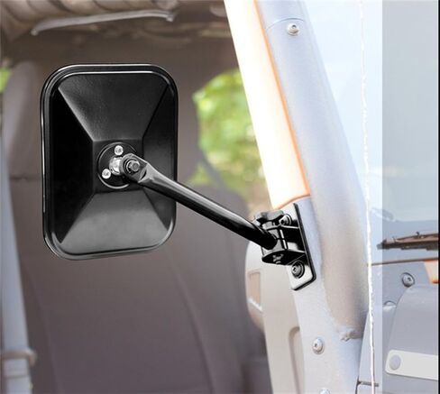 Rugged Ridge | Quick Release Mirror, Round, Black | 11025.11 | Fits 1997-2018 Jeep Wrangler TJ/LJ/JK/JKU in Saudi Arabia