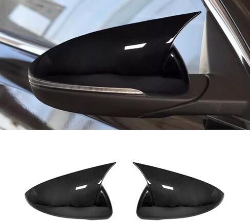 Rear View Side Mirror Cover Caps Fit for Kia Forte K3 2019-2024 Carbon Fiber Style in Saudi Arabia
