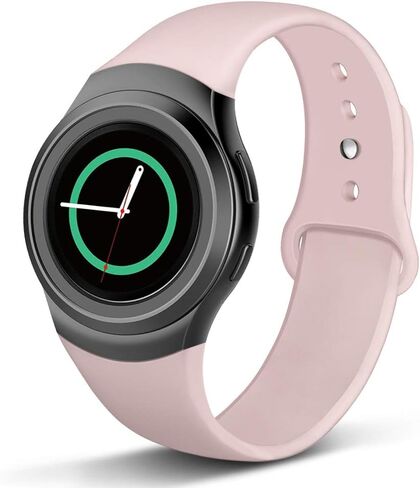 NAHAI Compatible with Gear S2 Band, Soft Silicone Straps Sport Bands Adjustable Replacement Wristband Watch Bracelet for Samsung Gear S2 Smartwatch, Large Small in Kuwait