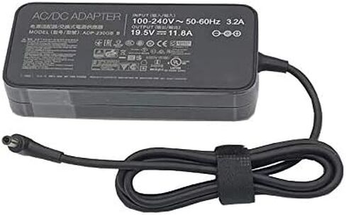 شاحن تيار متردد أصلي 19.5V 11.8A 230W متوافق مع Asus ROG Zephyrus S GX701GX GX701GW GX701GV ROG Strix Scar II GL704GM-DH74 GL703GM-DS74 ADP-230GB B A17-180P1A كمبيوتر محمول للألعاب مع كابل أمريكي. in Saudi Arabia