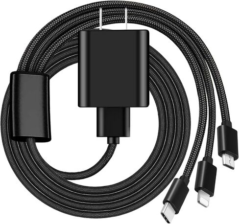 سلك شحن شاحن جداري USB 3 في 1 متوافق مع Fire TV Stick، Fire Tablet، Kindle Paperwhite، Oasis، Kindle Fire 6 7 HD، Fire 7 HD 8/8 Plus/ 8 Pro، HD 10/10 Plus/10 Pro، تابلت اتش دي 8.9 بوصة 7 بوصة in Saudi Arabia
