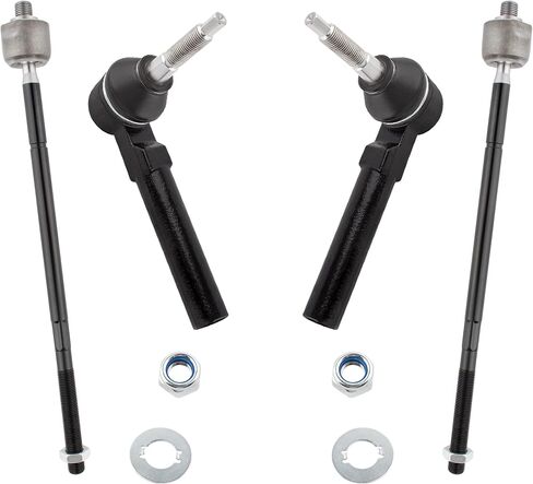 4Pcs Suspension Kit Inner Tie Rod End Outer Tie Rod End Fit For Chrysler Town & Country 2008-2016, For Dodge Grand Caravan 2008-2018, For Volkswagen Routan 2009-2010 Replace# ES800403 ES80646 in Saudi Arabia