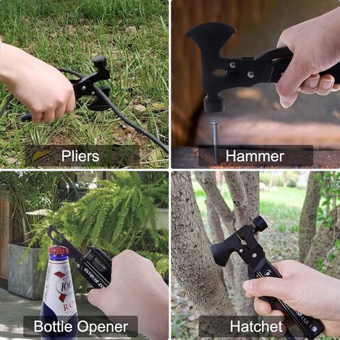 هدايا للأب من ابنته، أدوات النجاة الكل في واحد، ملحقات التخييم متعددة الأدوات، مطرقة الفأس، عيد ميلاد الأب، عيد الميلاد، عيد الشكر، أفكار هدايا للرجال الأب، ATH-402 in Kuwait