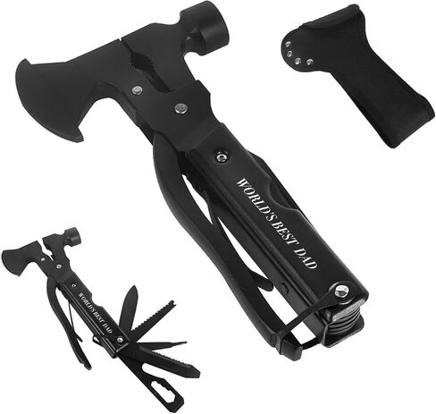 Gifts for Dad from Daughter Son,All in One Survival Tools Axe Hammer Multitool Camping Accessories,Birthday Father's day Christmas Thanksgiving day Gift Ideas for Men Father Him,ATH-402 in Saudi Arabia