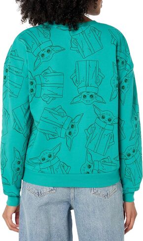 STAR WARS Women's Ladies Grogu The Mandelorian Baby Yoda Fleece Sweatshirt in Saudi Arabia