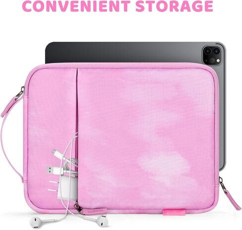 Choco Mocha Tablet Sleeve Bag for Girls, Teen Girls Carrying Case Fit for 9-11 Inch Tablet/iPad 10 9 8 7/ iPad Air 5 4th/iPad Pro 11 10 9 8th/ Galaxy S 9 8,Pink in Saudi Arabia