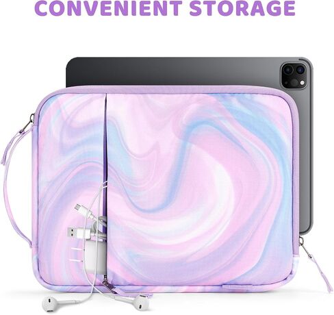 Choco Mocha Tablet Sleeve Bag for Girls, Teen Girls Carrying Case Fit for 9-11 Inch Tablet/iPad 10 9 8 7/ iPad Air 5 4th/iPad Pro 11 10 9 8th/ Galaxy S 9 8,Pink in Saudi Arabia