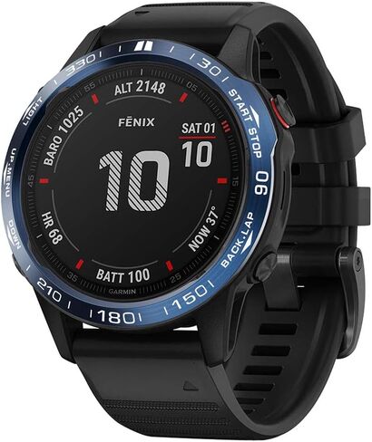 KOMI Stainless Steel Bezel Ring Compatiable with Garmin Fenix 6 Watch, Watch Ring Protective Case Cover Screen Protector for Fenix Watch Accessory in Saudi Arabia