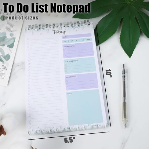Koogel To Do List Notepad، دفتر مخطط مقاس 8.5 × 11 بوصة، 52 ورقة، قائمة مراجعة مهام المخطط اليومي للعمل والمدرسة والمنزل الشخصي المنظم in Saudi Arabia