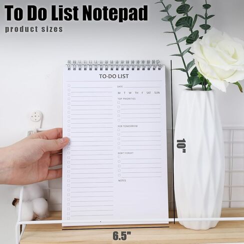 Koogel To Do List Notepad، دفتر مخطط مقاس 8.5 × 11 بوصة، 52 ورقة، قائمة مراجعة مهام المخطط اليومي للعمل والمدرسة والمنزل الشخصي المنظم in Saudi Arabia