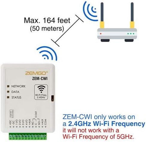 FPC-8426 Smart Mobile WiFi Controller for Access Control with Android + Apple App, Web Browser + Smartphone Remote Viewing, Outswinging Door 300lbs Maglock, Exit Button, Wireless Receiver Kit in Saudi Arabia